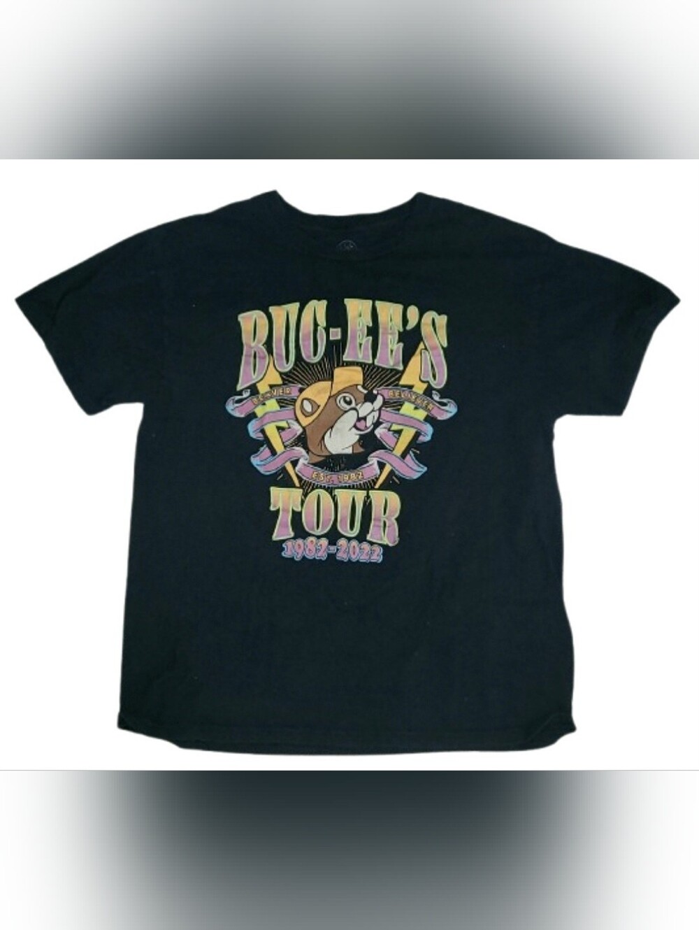Buc-ee's T-shirt Size LARGE, 1982-2022 BEAVER BELIEVER TOUR - Picture 2 of 7